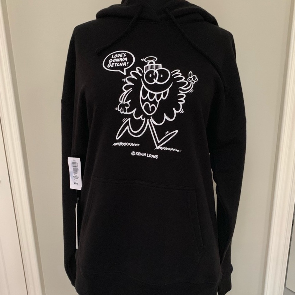 Aritzia Black Graphic Hoodie - Picture 4 of 7